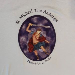 Saint Michael White T Shirt